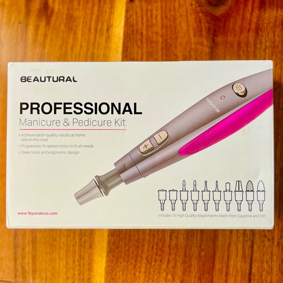 BEAUTURAL Professional Maincure / Pedicure Electric Nail Drill Set - NEW IN BOX - Picture 2 of 14